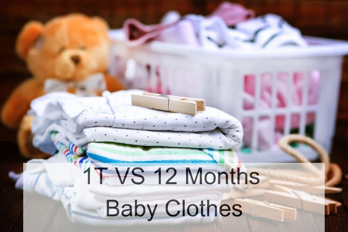 1T vs 12 months Baby Clothes