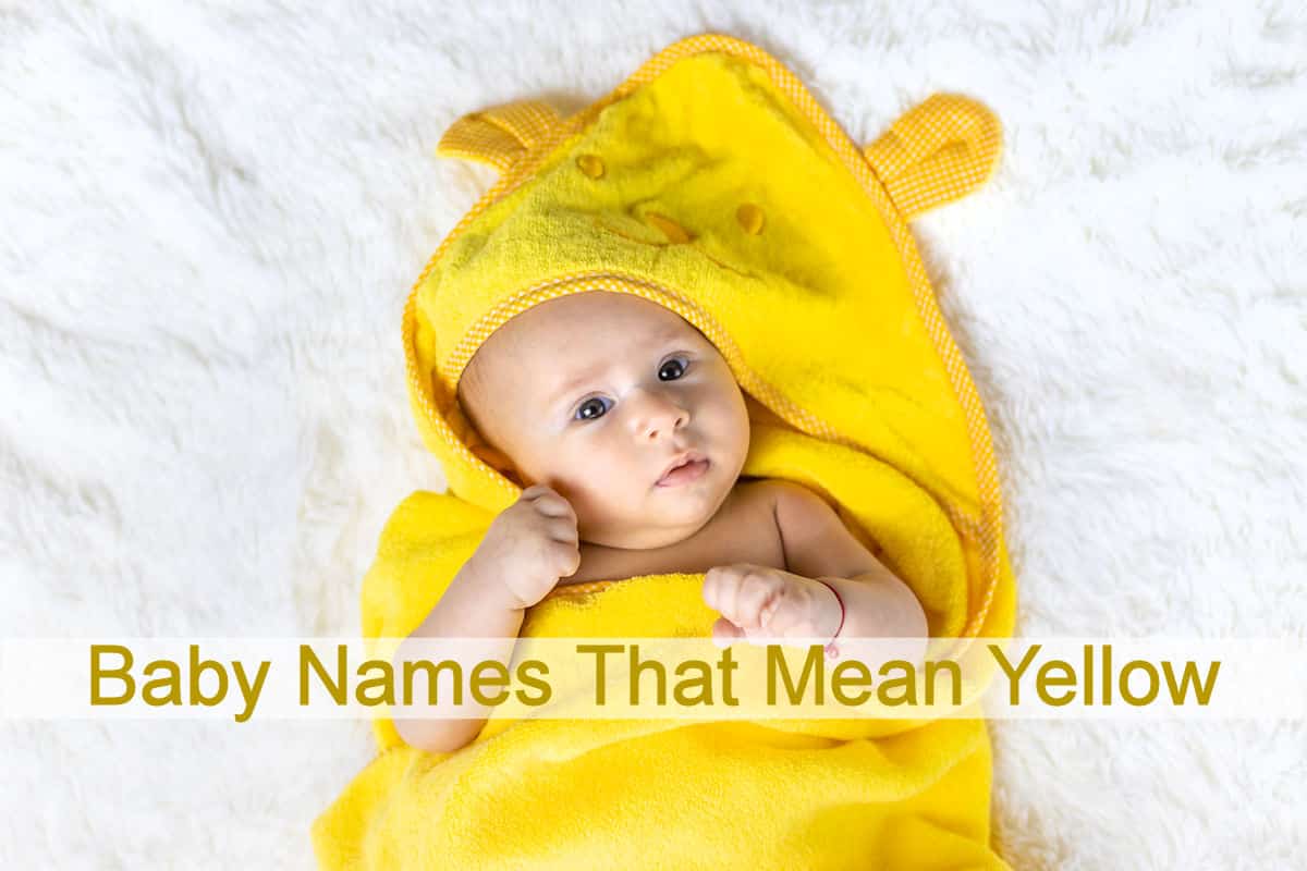 Baby Names That Mean Yellow